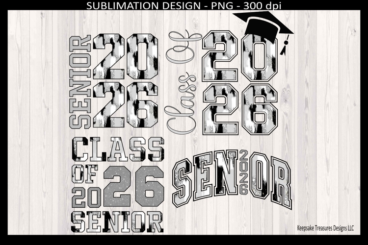 Senior 2026 Sublimation PNG Design|Class of 2026|Graduation