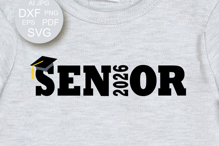 Senior 2026 Graduation cap Graduate shirt Class of 2026