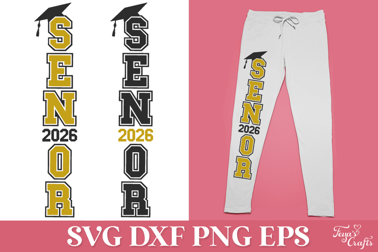 Senior 2026 Vertical SVG Cut File | 2026 Graduation SVG