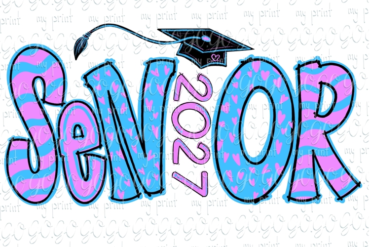 Senior 2027 png Senior class of 2027 Graduation sublamation