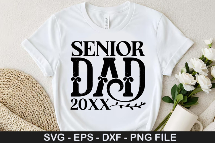 Senior dad 20 xx - Volleyball SVG Design
