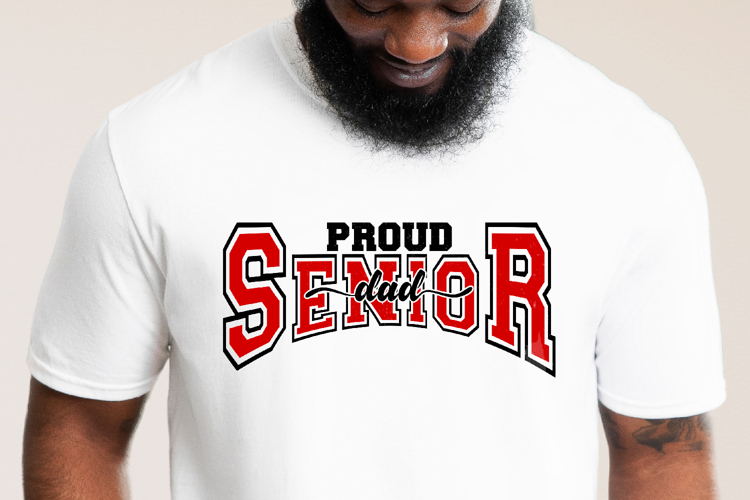 Proud senior dad svg, Fourth year student dad graduation svg