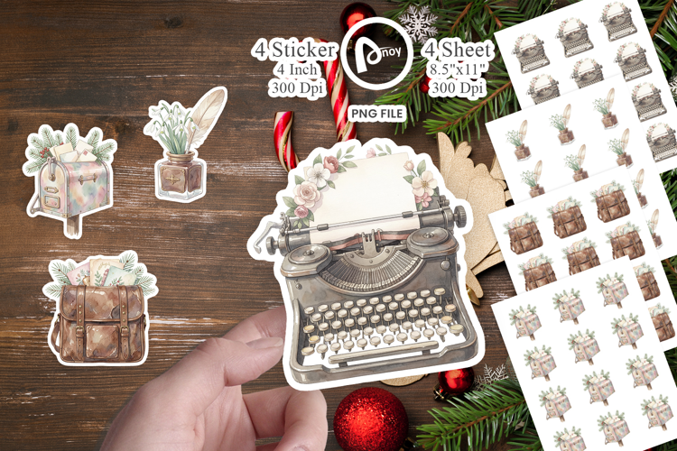 Sentimental Holiday Post Sticker