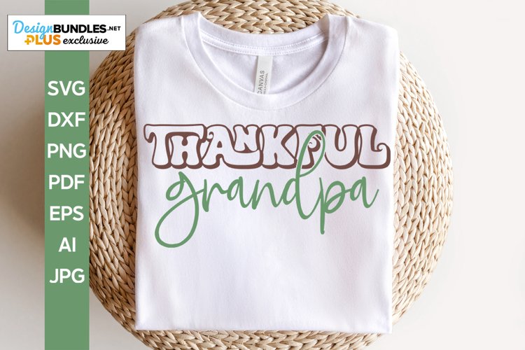 Thankful Grandpa SVG | Fall Design example image 1