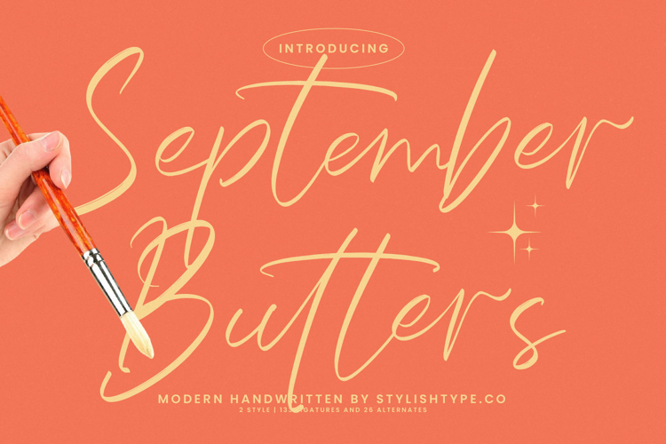 September Butters - Modern Handwritten Font