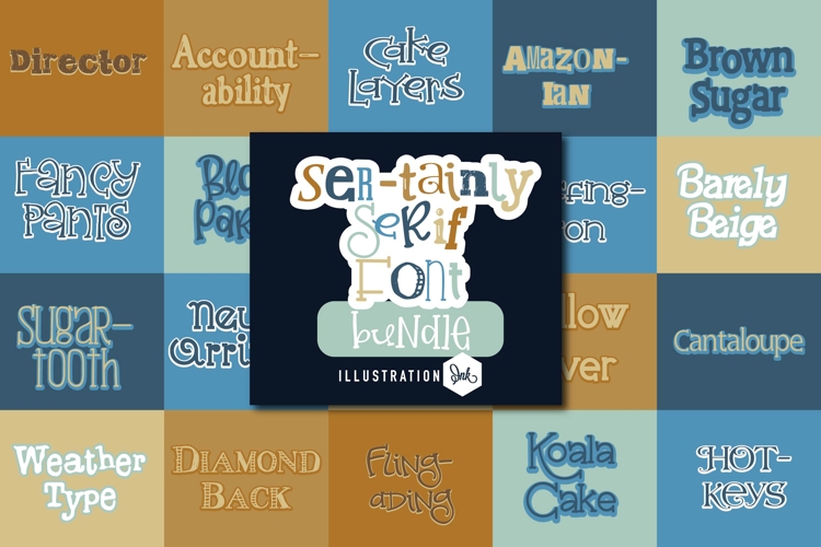 Ser-tainly Serif Font Bundle