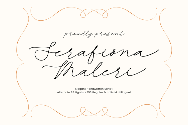 Serafiona Maleri - Elegant Handwritten Script example image 1