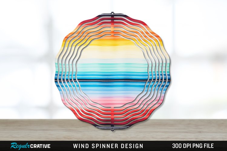 Serape Wind Spinner Sublimation PNG Design