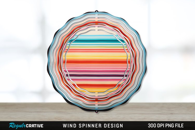 Serape Wind Spinner Sublimation PNG Design