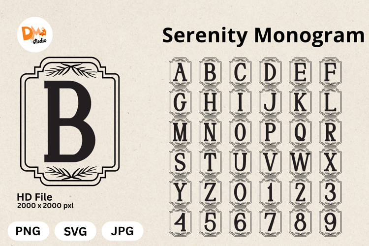 Serenity Monogram