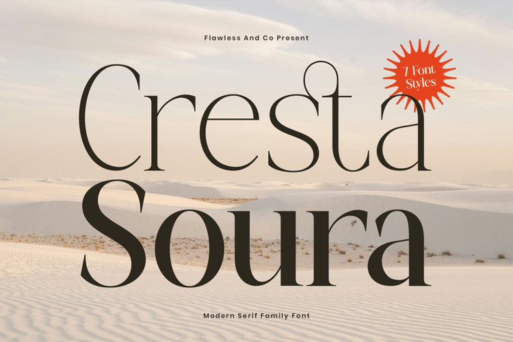 Cresta Soura Family Font