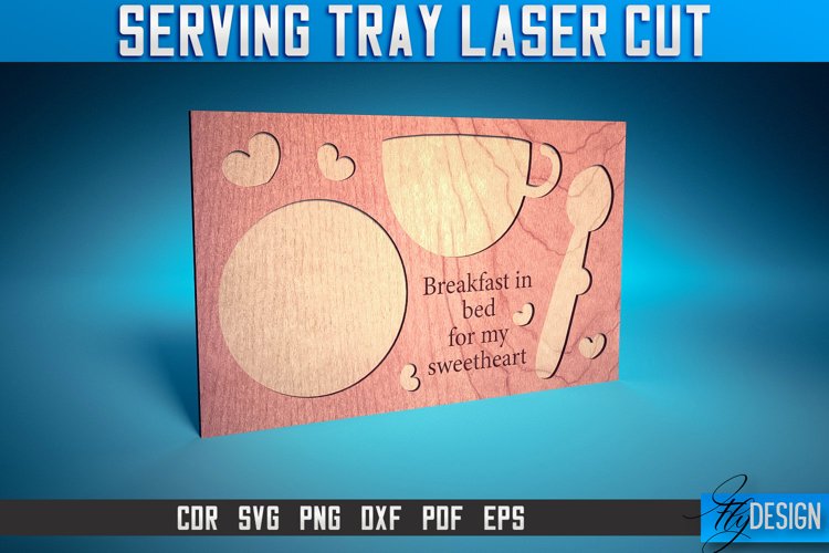 Serving Tray Laser Cut SVG | Tray Laser Cut SVG Design | CNC