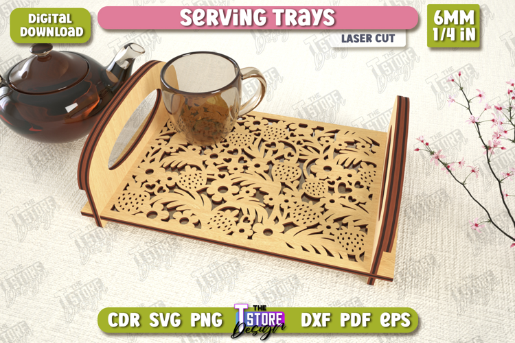 Serving Tray|Snack Appetizer Tray|Serving Tray with Handles