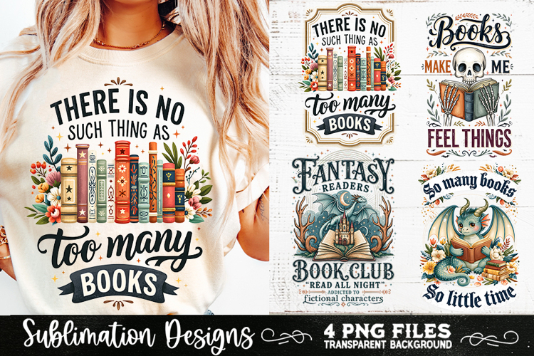 Reading sublimation PNG, Reading 4 PNG, Book Lover PNG