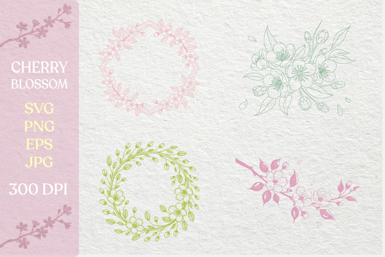 Cherry Blossoms SVG PNG