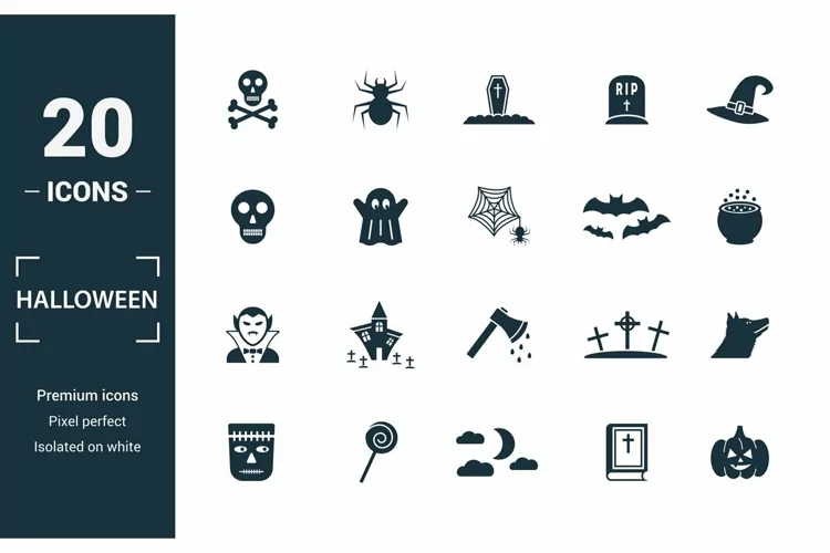 Halloween icon set
