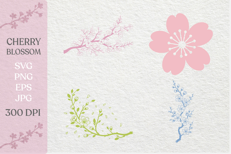 Cherry Blossoms SVG PNG