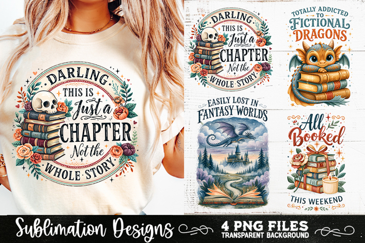 Reading sublimation PNG, Reading 4 PNG, Book Lover PNG