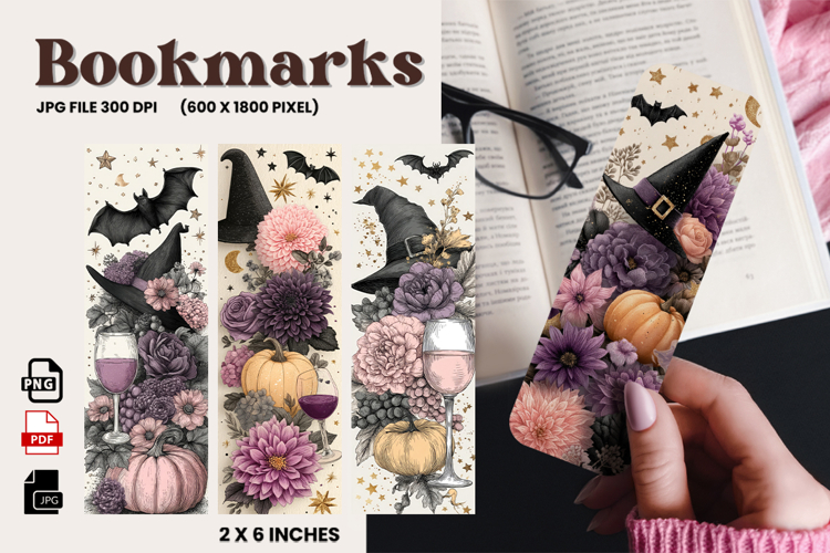 Halloween Bookmark Pumpkin Cute Ghost Design Printable_64