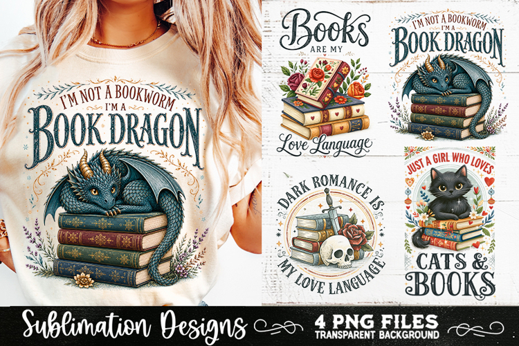 Reading sublimation PNG, Reading 4 PNG, Book Lover PNG