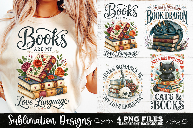 Reading sublimation PNG, Reading 4 PNG, Book Lover PNG