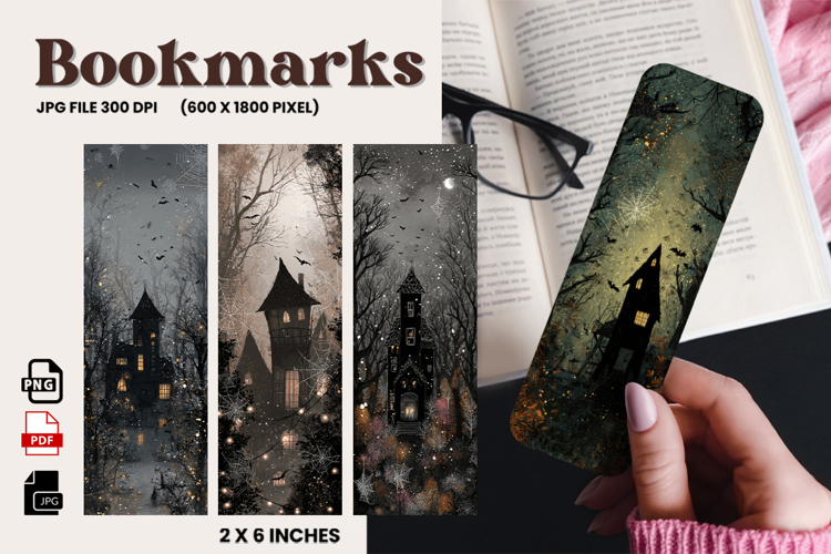Halloween Bookmark Pumpkin Cute Ghost Design Printable_92