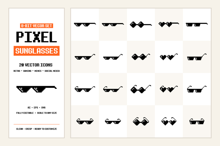  Sunglasses Vector