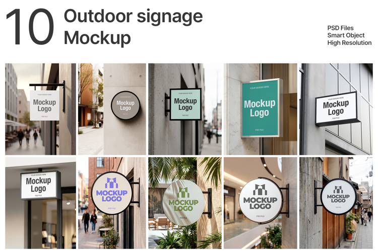 Signage Mockup Set