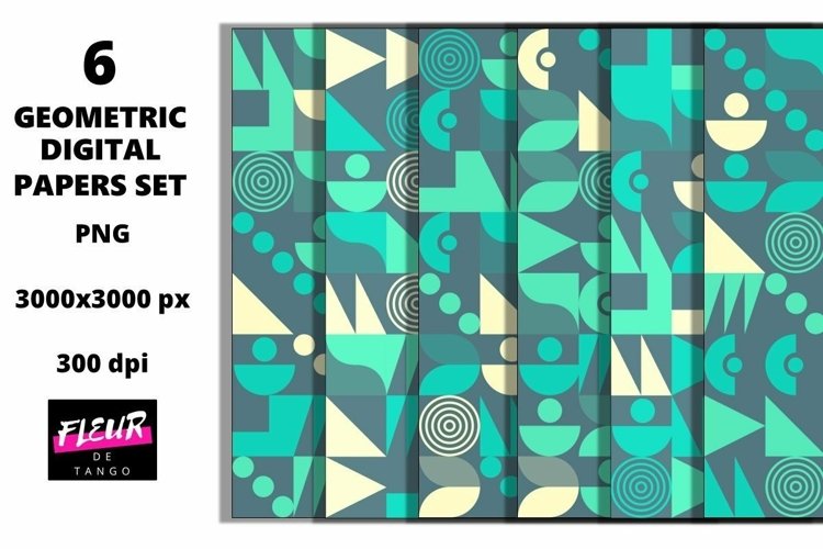 Beautiful seamless geometric digital papers