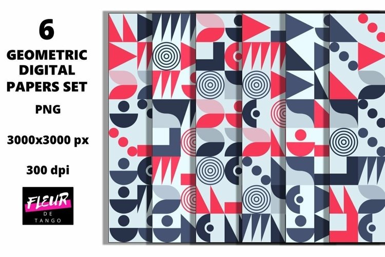 Beautiful seamless geometric digital papers
