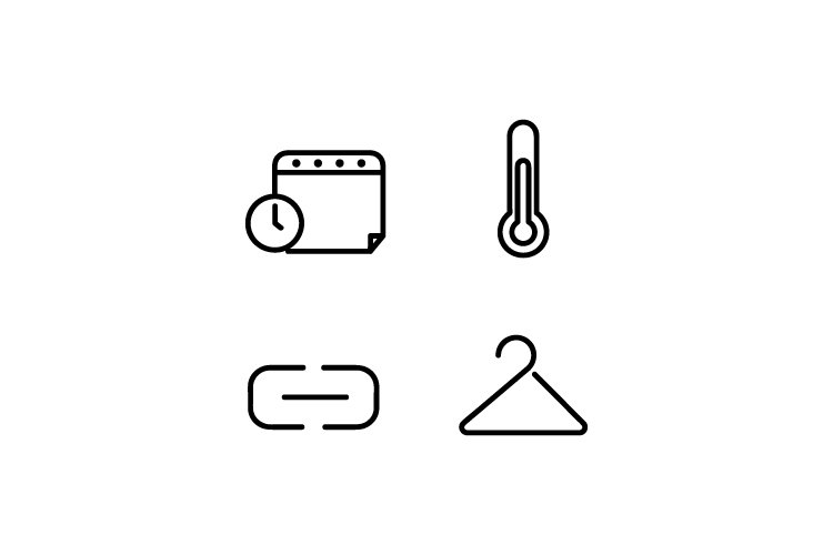 Set of linear icon design collection 07