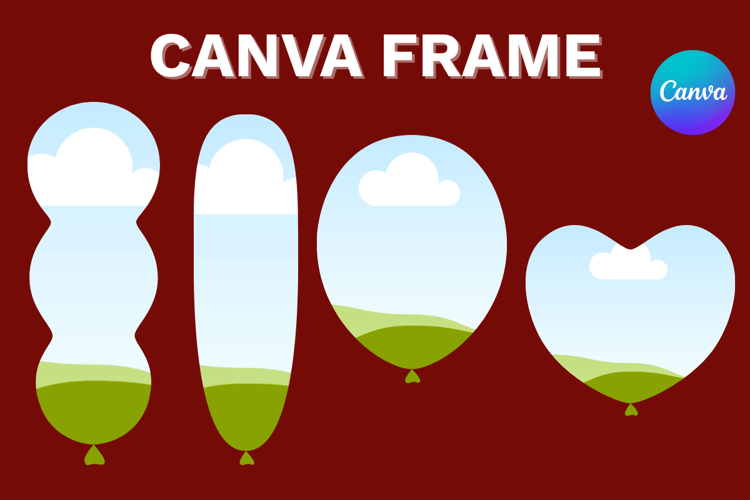 Balloon Canva Frame Text Box Photo Frame Add Photo Template