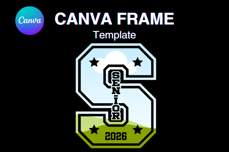 Senior 2026 Canva Frame Varsity Sport Graduation Add Photo_1
