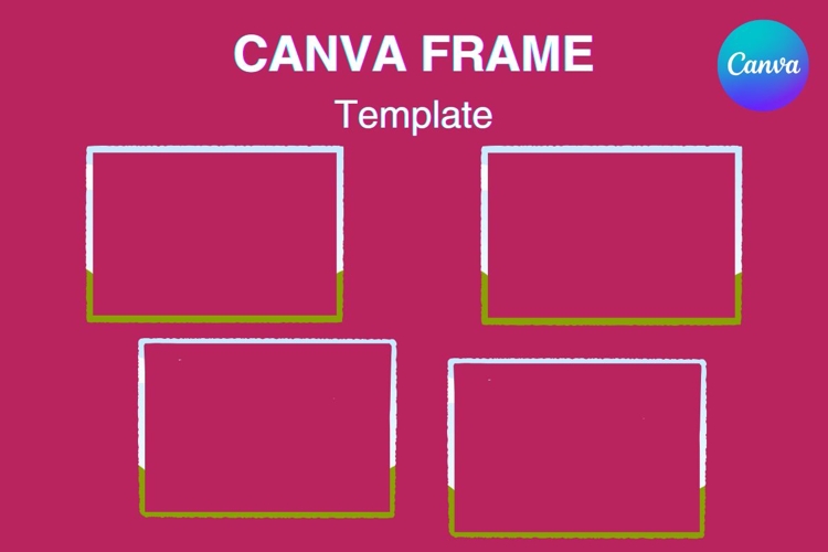 Grunge Canva Frame Distressed Square Rectangle Photo Frame_1