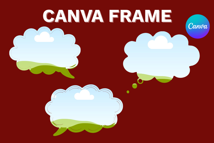 Comic Speech Canva Frame Text Box Photo Frame Template_1