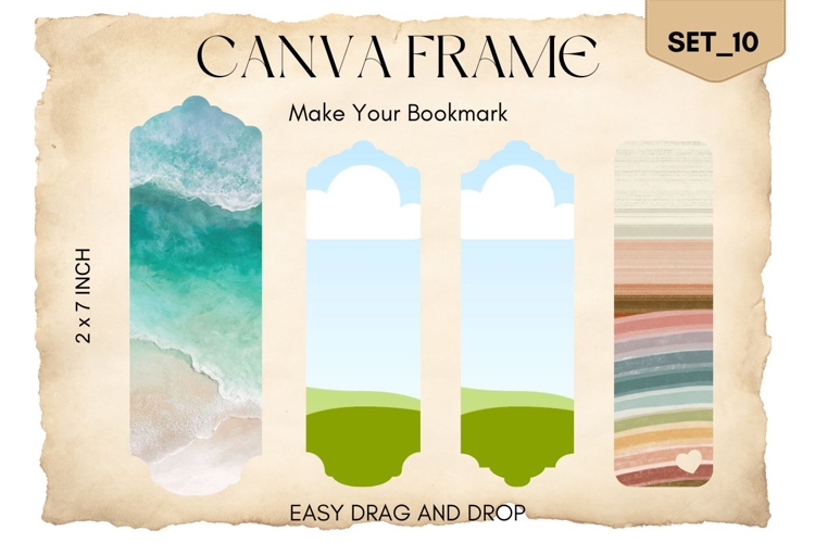 Bookmark Canva Frame Template Fill Your Own Editable Photo10