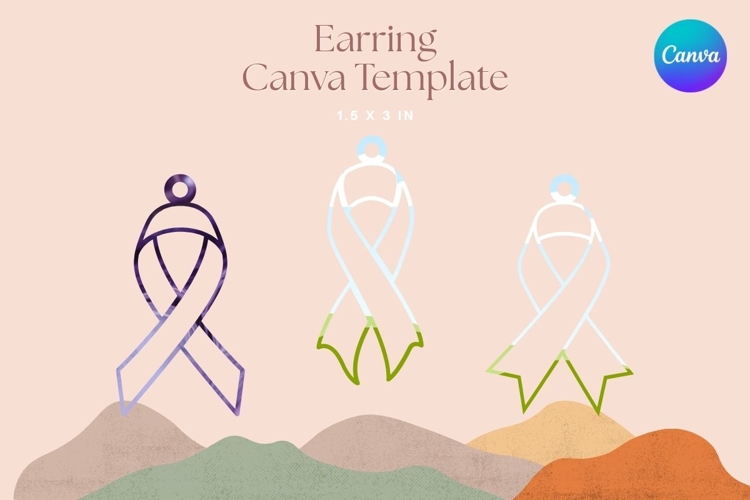 Elegant Earring CANVA FRAME Jewelry Designs Add Photo_10