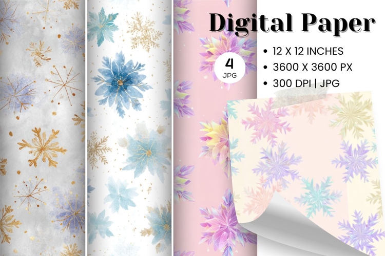 Purple Snowflake Bokeh Sparkle Christmas Background Backdrop