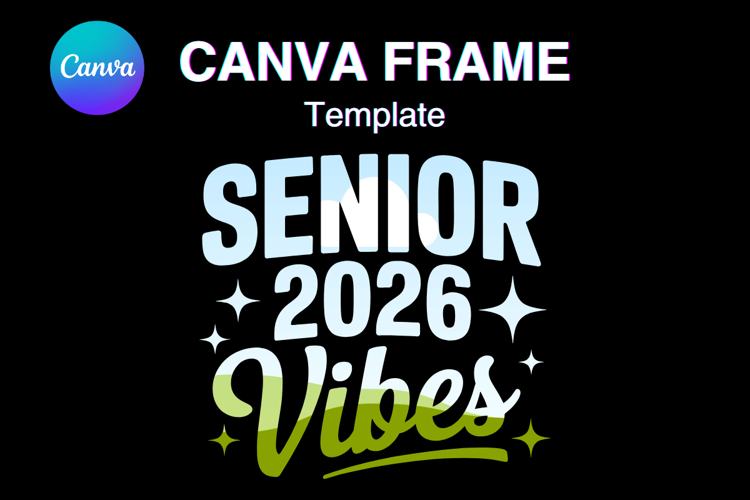 Senior 2026 Canva Frame Varsity Sport Graduation Add Photo11