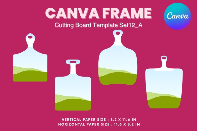 Kitchen Cutting Board Canva Frame Board for Serving Dishes12