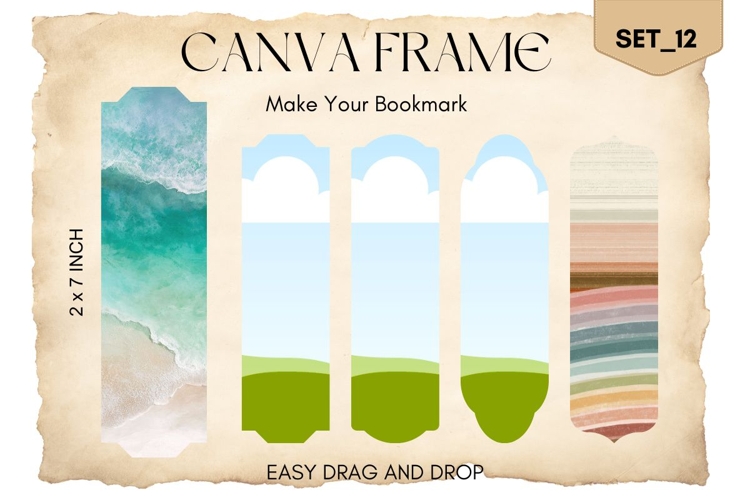 Bookmark Canva Frame Template Fill Your Own Editable Photo12