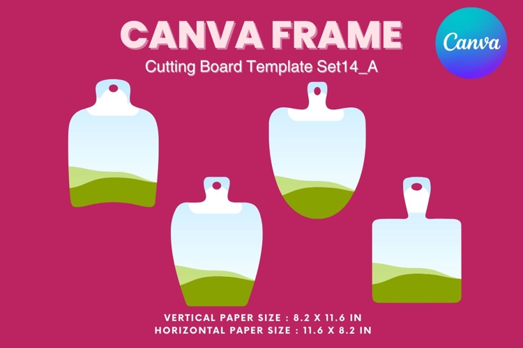 Kitchen Cutting Board Canva Frame Board for Serving Dishes14