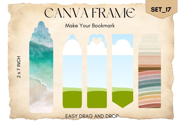 Bookmark Canva Frame Template Fill Your Own Editable Photo17