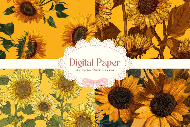Flower Pattern Background Wallpaper Digital Paper Wrap_18