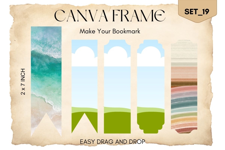 Bookmark Canva Frame Template Fill Your Own Editable Photo19