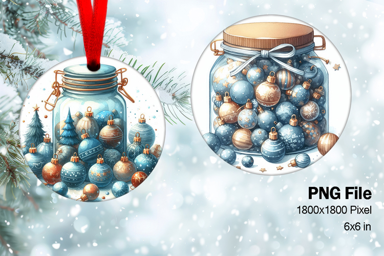 Christmas bauble Ornament Ball Circle Decorate Sublimation