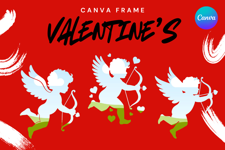 Cupid Canva Frame Valentines Day Lover Add Photo Frame_2