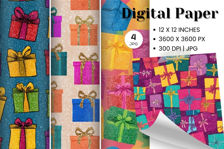 Gift Box Background Seamless Pattern Gift Wrap_2