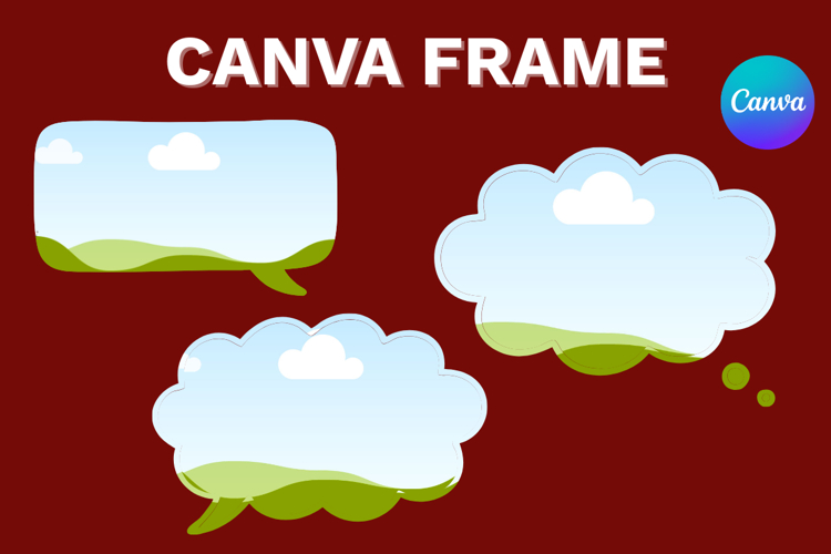 Comic Speech Canva Frame Text Box Photo Frame Template_2