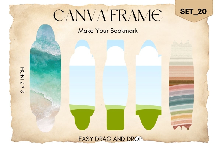 Bookmark Canva Frame Template Fill Your Own Editable Photo20